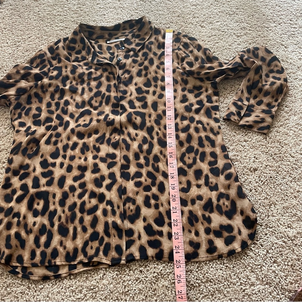 Reformation Leopard Print Button Down Shirt - Picture 7 of 8